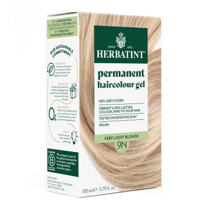 Farba do włosów Herbatint • trwała • 9N BARDZO JASNY BLOND • seria NATURALNA