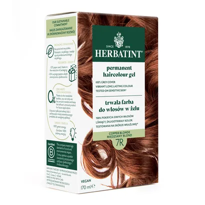 Farba do włosów Herbatint • trwała • 7R MIEDZIANY BLOND • seria MIEDZIANA