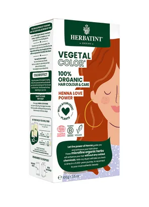 Farba do włosów Herbatint Vegetal Color 100% Organic Henna Love Power -  Czerwień Henny