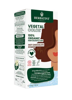 Farba do włosów Herbatint Vegetal Color 100% Organic Hot Chocolate Power -  Gorąca Czekolada