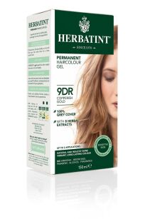 Farba do włosów Herbatint • trwała • 9DR MIEDZIANY ZŁOTY BLOND • seria MIEDZIANO-ZŁOTA