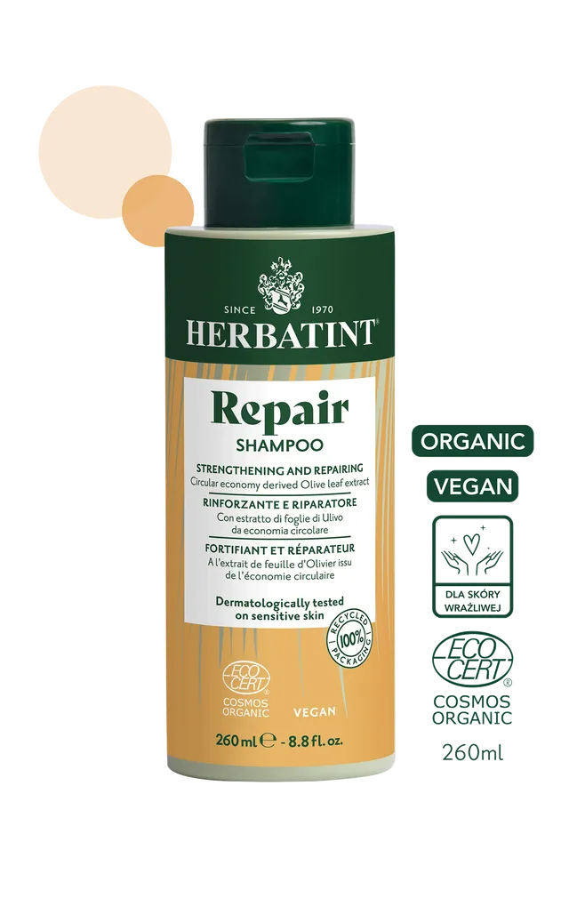 Szampon naprawczy REPAIR HERBATINT BIO 260ml